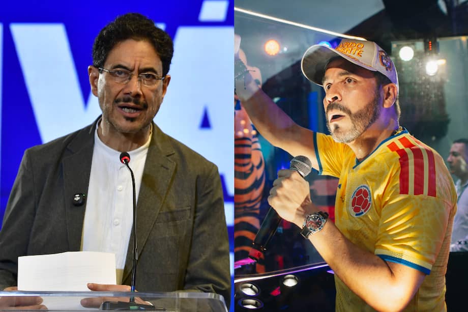 Los candidatos presidenciales Iván Cepeda y Abelardo de la Espriella.