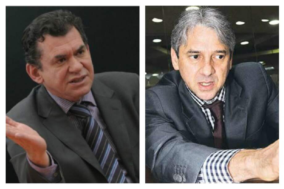 León Valencia (izquierda), Jaime Amín (Derecha). /Archivo.