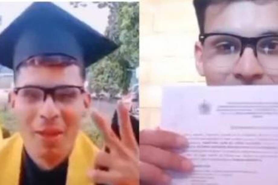El joven que publicó el video en Tik Tok aseguró que las autoridades de la universidad invalidaron su título en Enfermería.