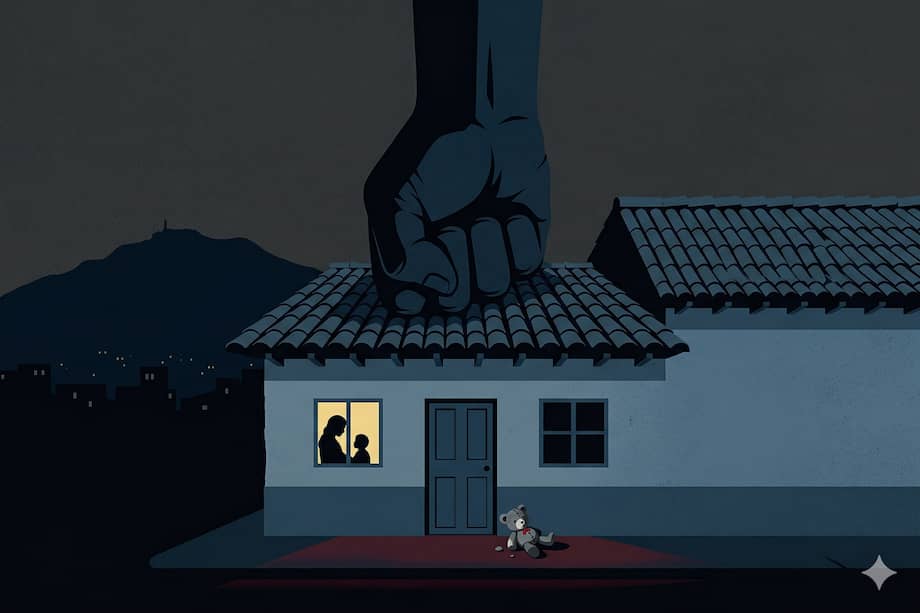 Violencia intrafamiliar en Bogotá cumple cuatro años con tendencia al alza.(Ilustración generada por IA)