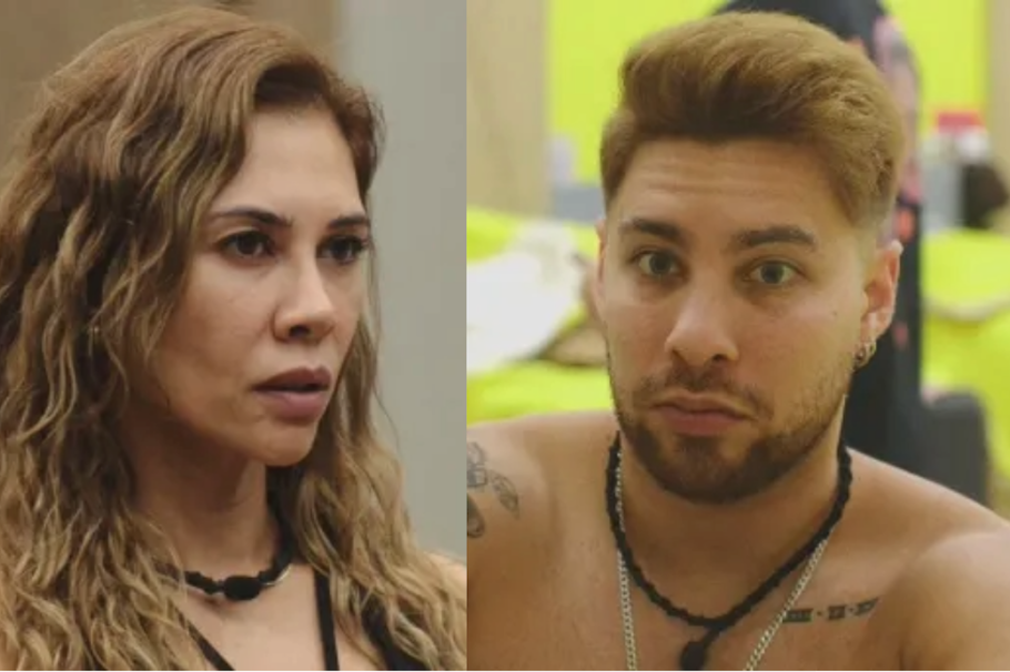 Miguel Melfi y Martha Isabel Bolaños en 'La casa de los famosos'.