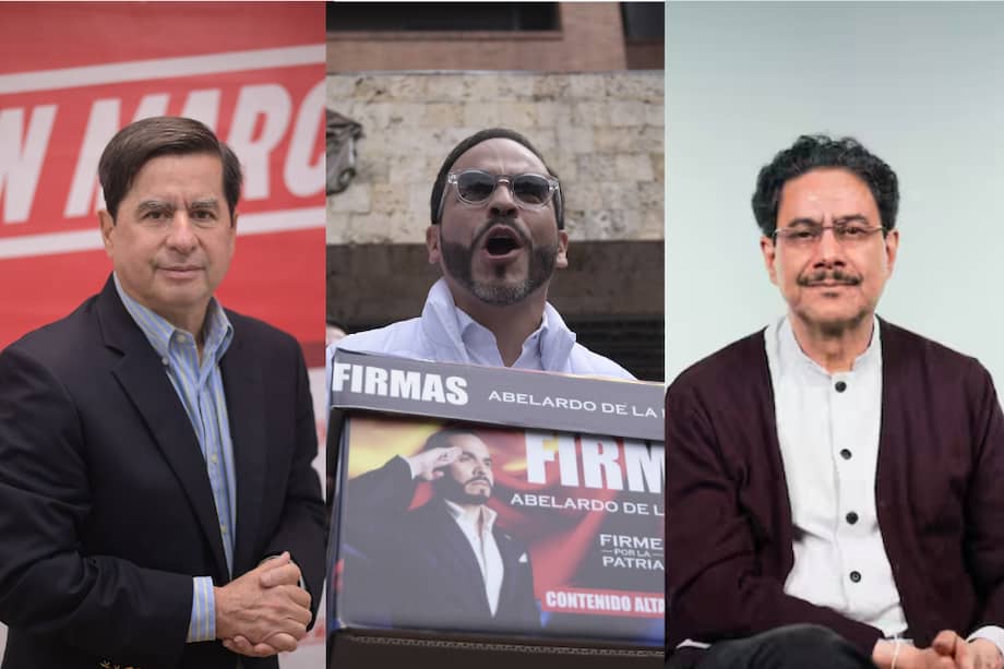 Aspirantes a la presidencia Juan Fernando Cristo, Abelardo de la Espriella e Iván Cepeda.