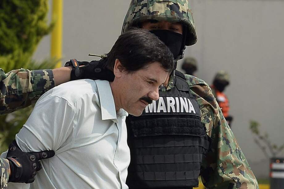 Momento de la captura del capo Joaquín el "Chapo" Guzmán./ AFP