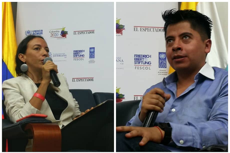 Inge Valencia, investigadora del Icesi, y Ariel Ávila, director de la Fundación Paz y Reconciliación.