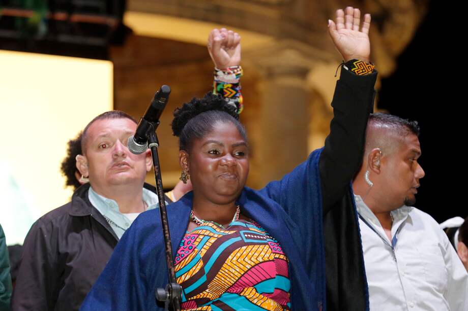 Candidata a la Vicepresidencia Francia Márquez cierra campaña en Bogotá. EFE/ Carlos Ortega