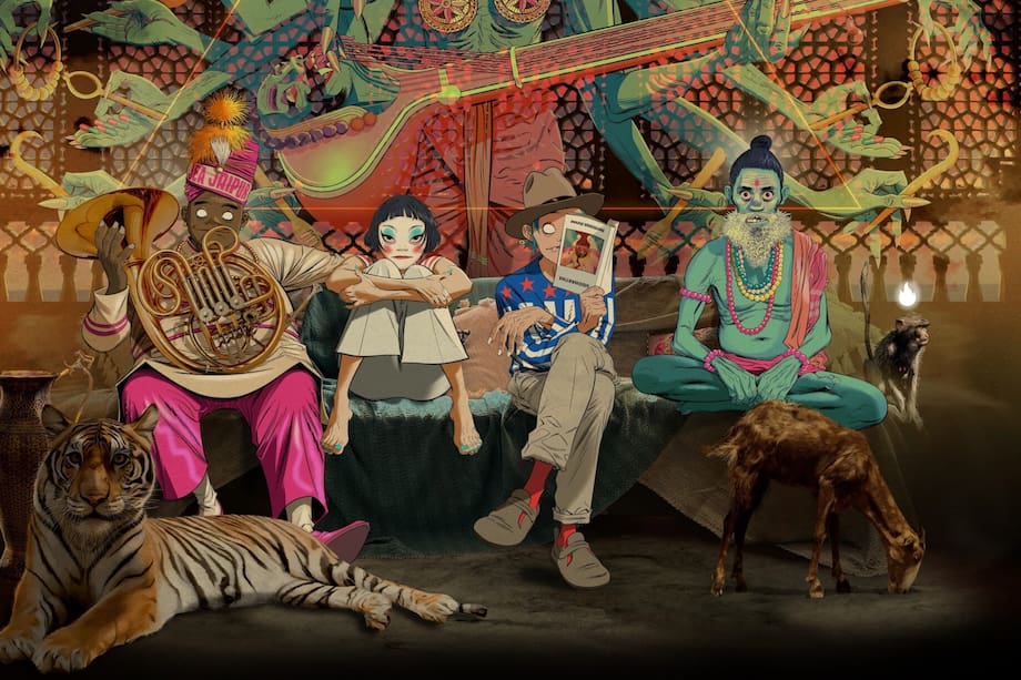 Foto promocional de 'The Mountain', nuevo álbum de Gorillaz.