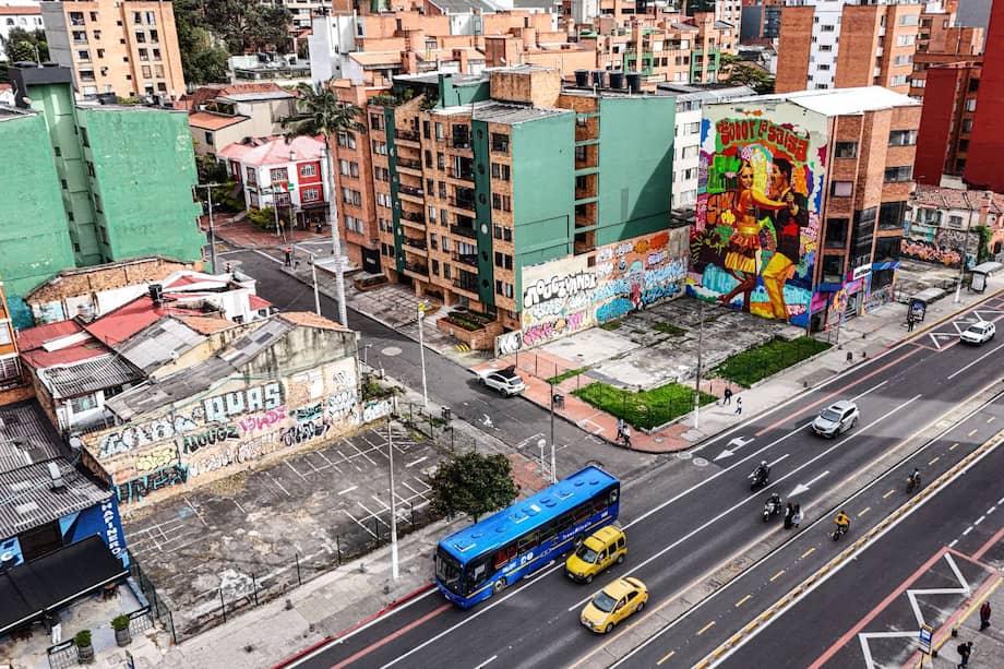 Predios de la carrera séptima con calle 57, en la localidad de Chapinero