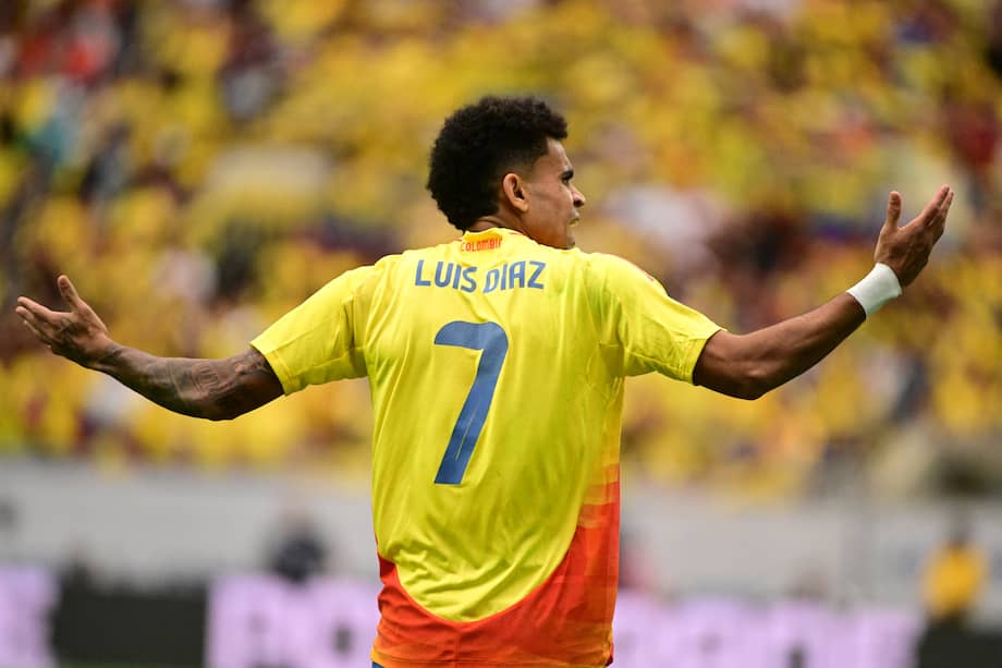 Luis Díaz, en el partido de Colombia contra Paraguay en la Copa América.