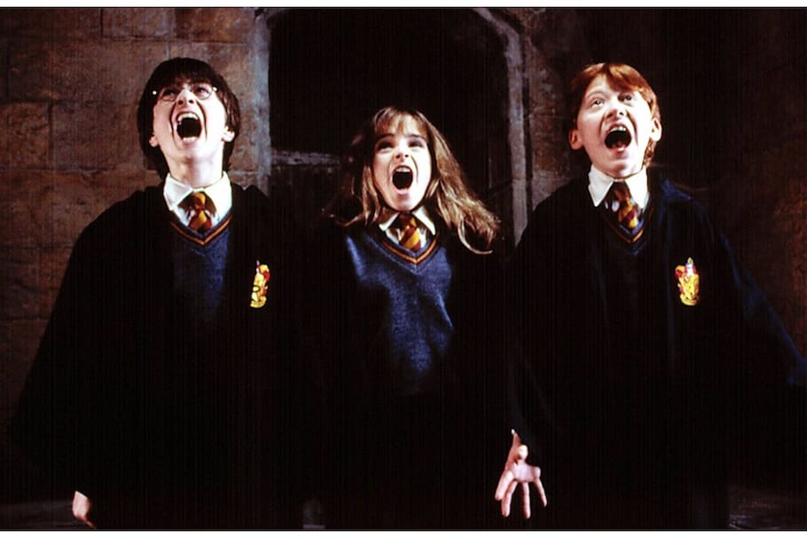 Daniel Radcliffe, Emma Watson y Rupert Grint.