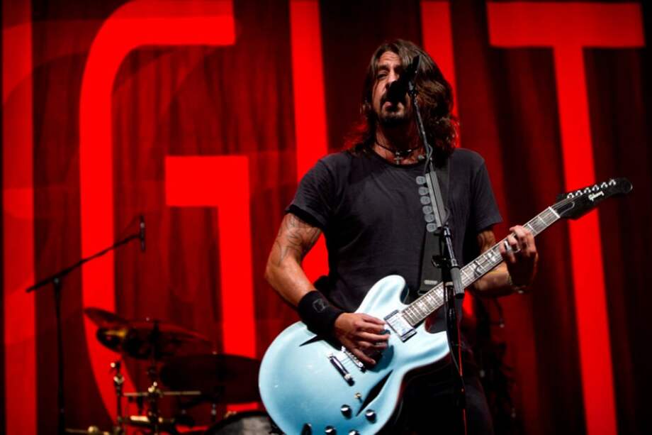 El cantante de la banda estadounidense Foo Fighters, Dave Grohl.