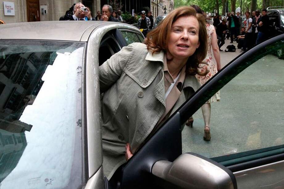 Valérie Trierweiler, novia de François Hollande. Foto: AFP