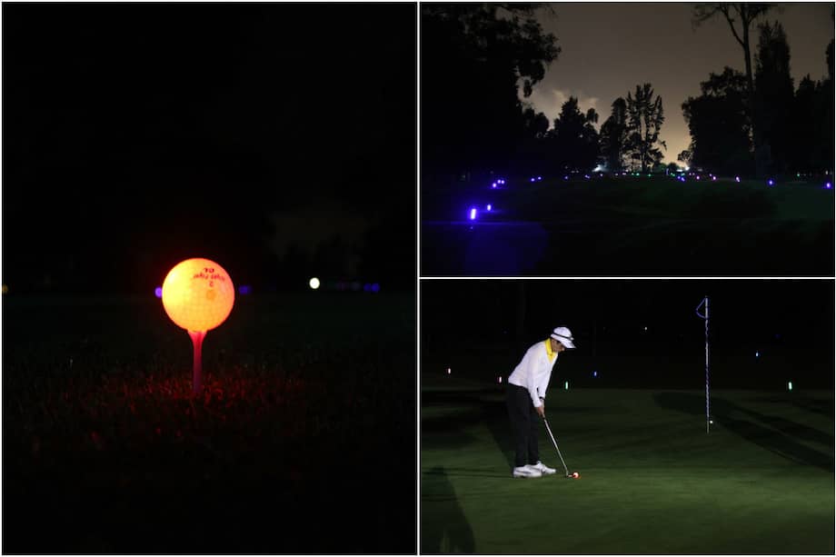 Golf nocturno, entre competitividad y entretenimiento