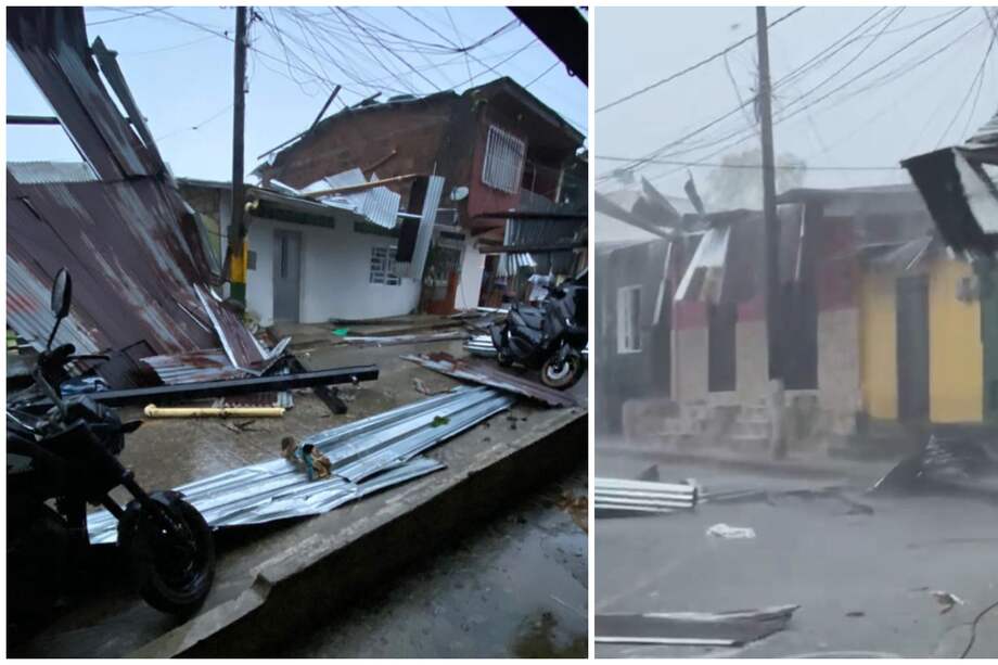 Se registraron viviendas destechadas, árboles caídos y afectaciones en las conexiones eléctricas.
