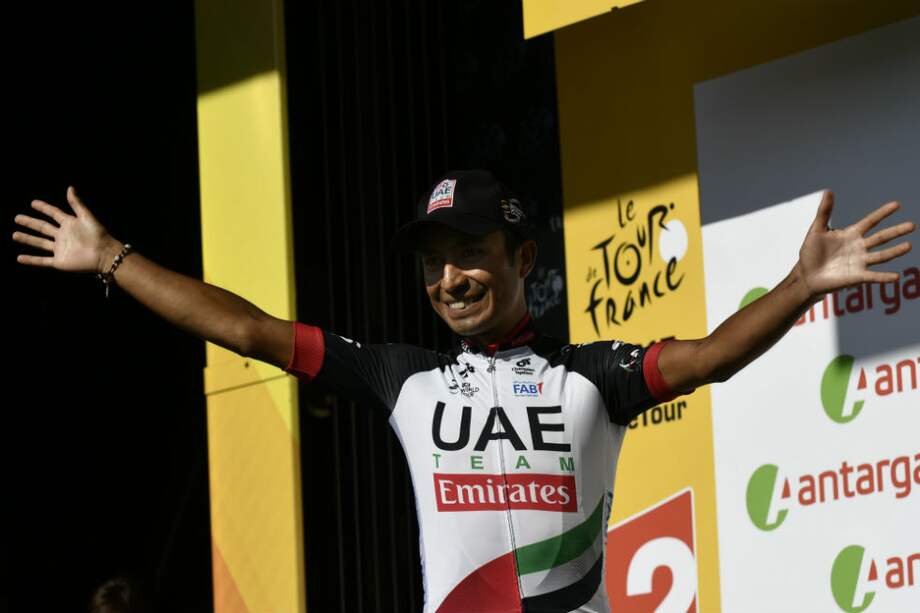 Darwin Atapuma finalizó segundo en la etapa 18 del Tour. / AFP