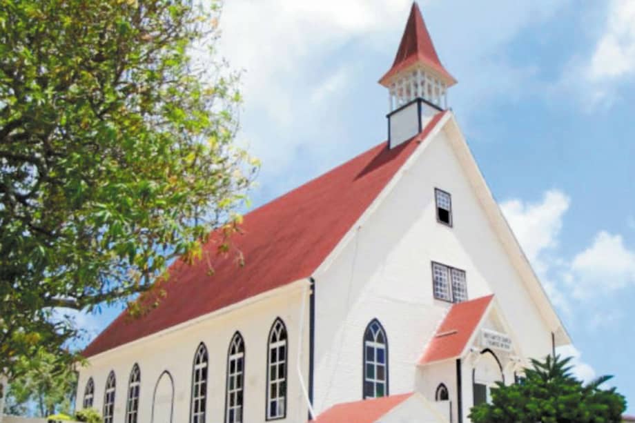 Primera iglesia bautista de Colombia en San Andrés.