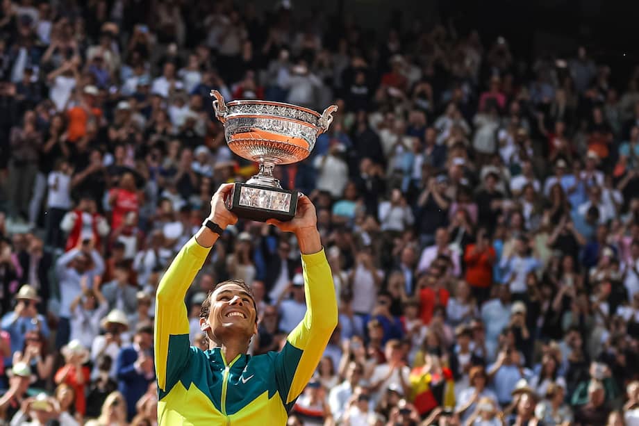 Rafael Nadal registra 14 títulos de Roland Garros, así como 22 de Grand Slam.