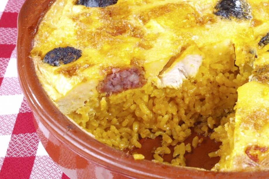 Receta del día: arroz al horno con pollo y aceitunas