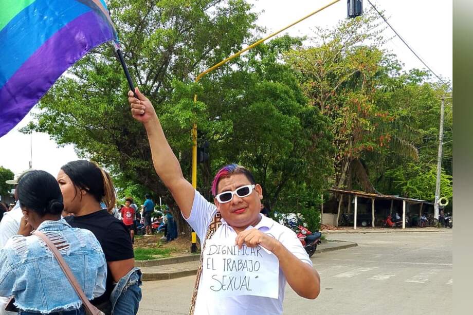 Rosita Avilez, mujer trans de 41 años y víctima del conflicto armado.