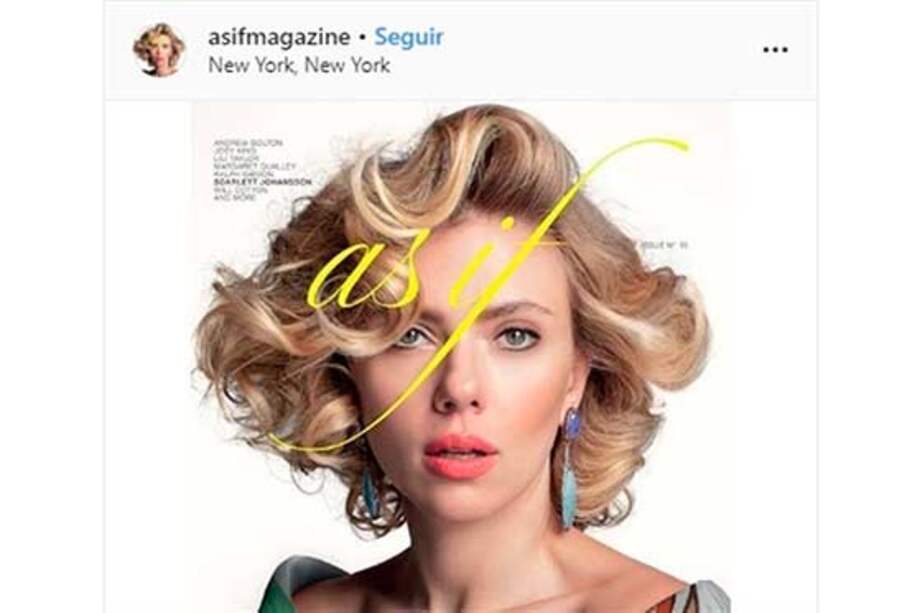 Scarlett Johansson en la portada de la revista As If Magazine. / Chance