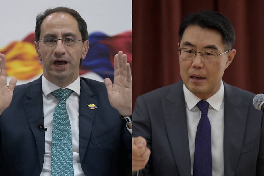 El vicepresidente de Colombia, José Manuel Restrepo, y el embajador de China en Colombia, Zhu Jingyang, cruzaron mensajes sobre la ayuda internacional tras el terremoto.