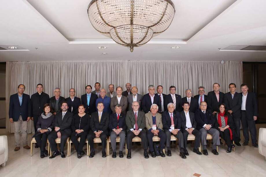 Delegación de rectores colombianos en el encuentro en Río de Janeiro. / Cortesía Universia
