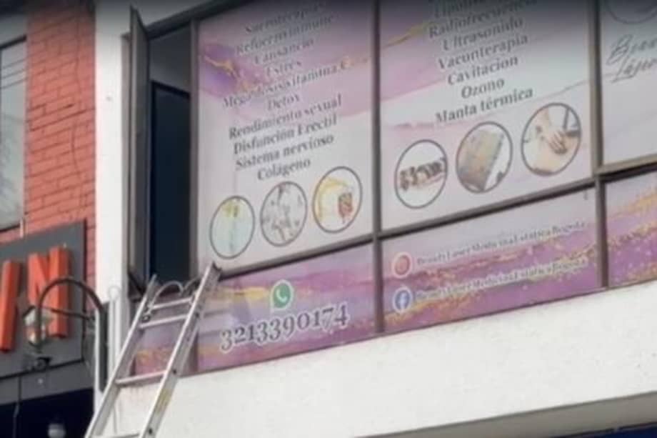 Clínica Beauty Laser, donde fue vista por última vez Yulixa Toloza, mujer actualmente desaparecida.
