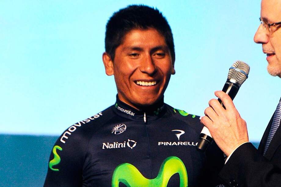 Nairo Quintana, durante la presentación del Movistar Team 2013 / EFE
