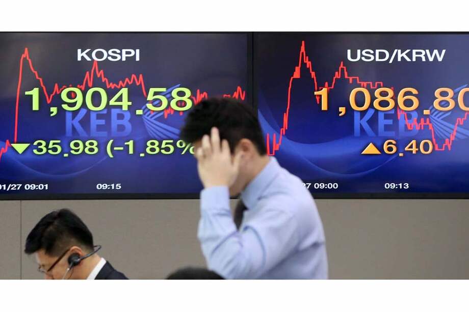 Ayer los números rojos afectaron a las bolsas asiáticas, como la surcoreana. / EFE