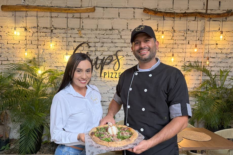 Sandra León y Gabriel Peña, creadores de Gups Pizzería Gourmet.