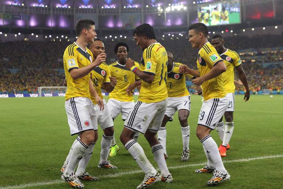 La selección de Colombia con su juego y celebraciones ha demostrado que es un equipo lleno de ritmo. / EFE