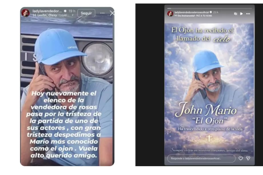 Este fue el mensaje que Lady Tabares compartió en sus redes sociales para "El Ojón".
