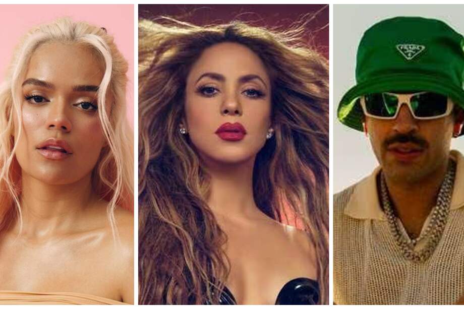 Karol G (15), Shakira (11) y Feid (9) están entre los artistas que lideran el listado de nominaciones.