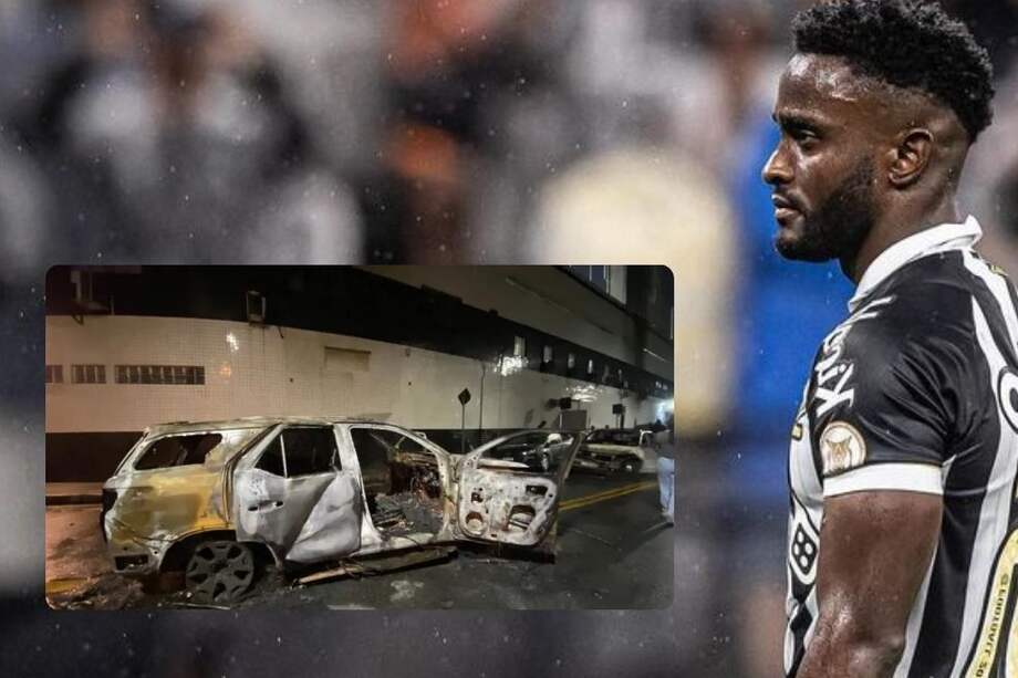 Así habría quedado el carro de Stiven Mendoza.