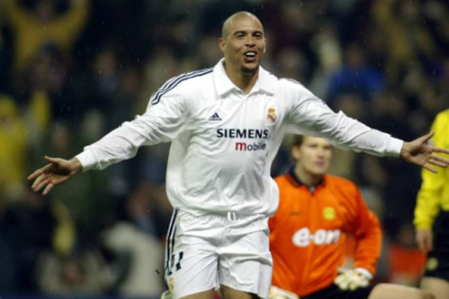 El brasilero Ronaldo Nazário en su época como jugador de Real Madrid. / AFP