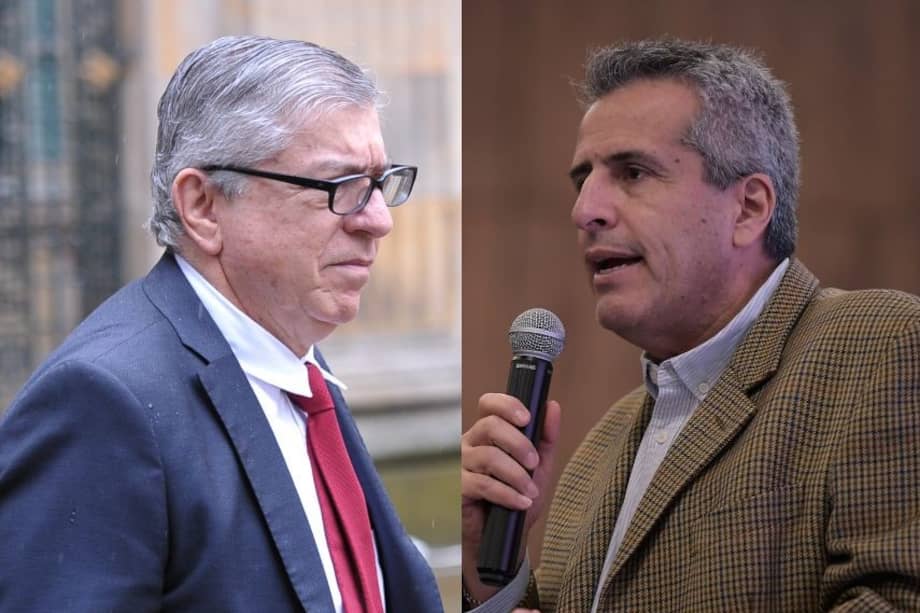 Expresidente César Gaviria y ministro del Interior, Luis Fernando Velasco.