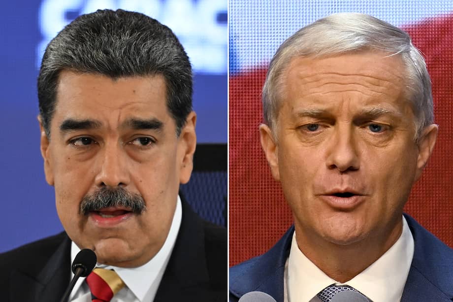 Esta combinación de imágenes, creada el 16 de diciembre de 2025, muestra al líder chavista de Venezuela, Nicolás Maduro y al presidente electo de Chile, José Antonio Kast.