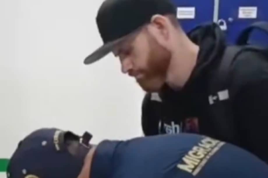 Imagen del video de captura de Casey Red Beard por Migración Colombia.