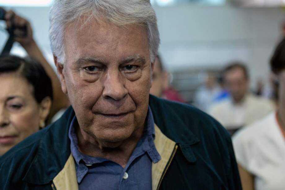 Felipe González en Caracas. / AFP
