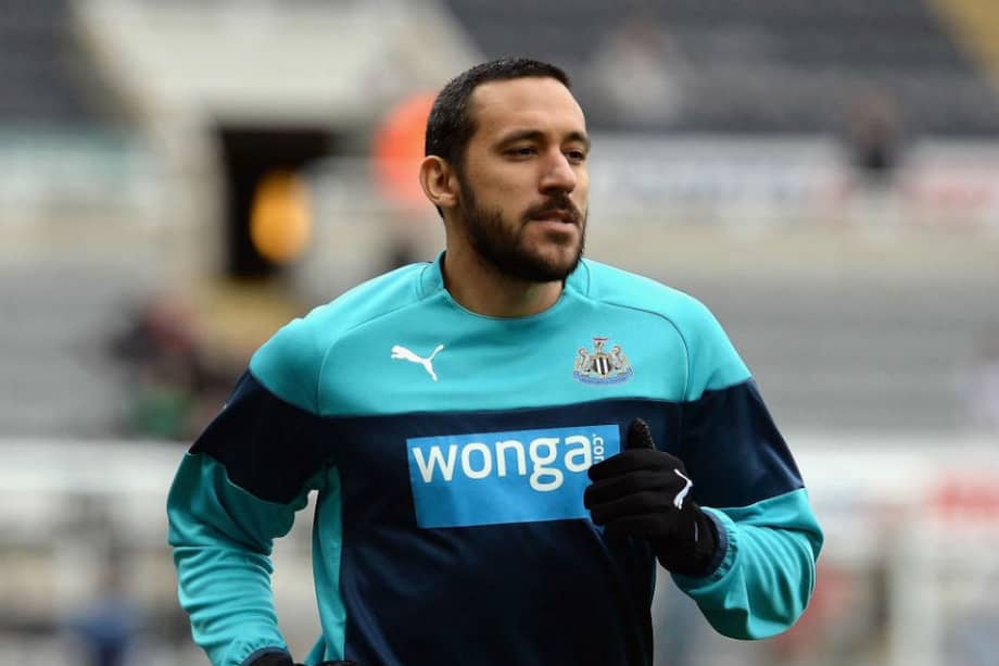 Jonas Gutiérrez durante su etapa en Newcastle. Foto: AFP