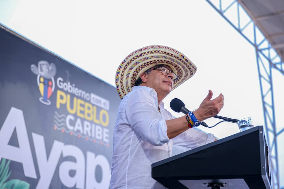 Presidente Gustavo Petro se encuentra en el Caribe colombiano.