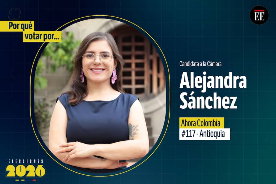Alejandra Sánchez, candidata a la Cámara.