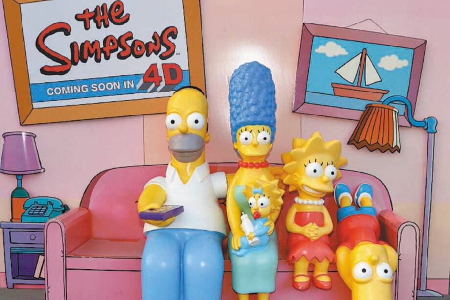 LOS ANGELES, CA - OCTOBER 14: (L _ R) Shot of a statue of Homer Simpson, Marge Simpson, Maggie Simpson, Lisa Simpson and Bart Simpson at a celebration of the 600th Episode of "The Simpsons" at YouTube Space LA on October 14, 2016 in Los Angeles, California. (Photo by Michael Tullberg/Getty Images)