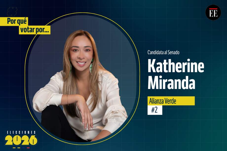 Katherine Miranda, candidata al Senado.