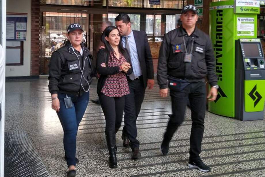 Kelly Andrea Eslava, una de las imputadas en el caso de compra de fallos en el Tribunal Administrativo de Cundinamarca. / Sebastián Lombo- El Espectador.