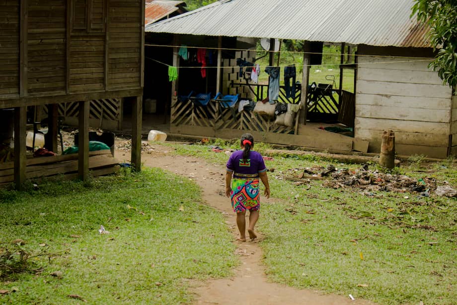 Resguardo Las Playas donde habita comunidad del pueblo Emberá Katío.