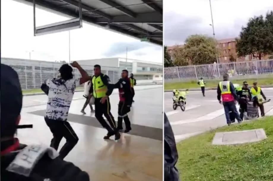 El vigilante fue trasladado a un centro asistencial tras ser atacado con un arma blanca en el Portal Suba.