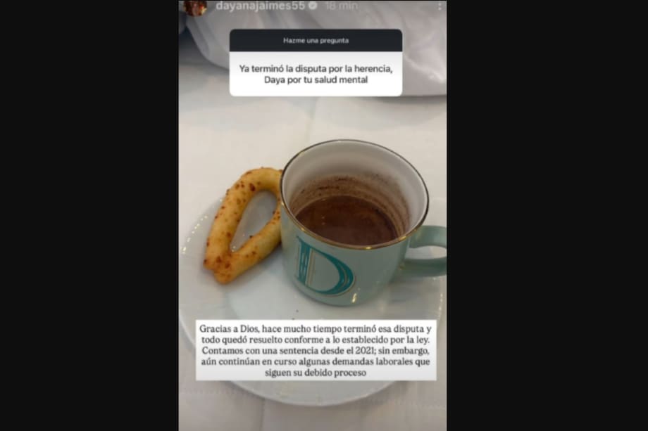 Esta fue la publicación de Dayana Jaimes.