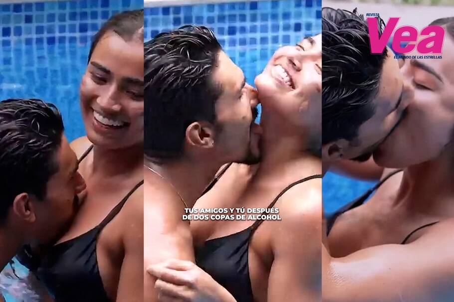 Santiago besó y lamió a Natalia en el ‘Desafío XX’ y Andrea Serna los interroga