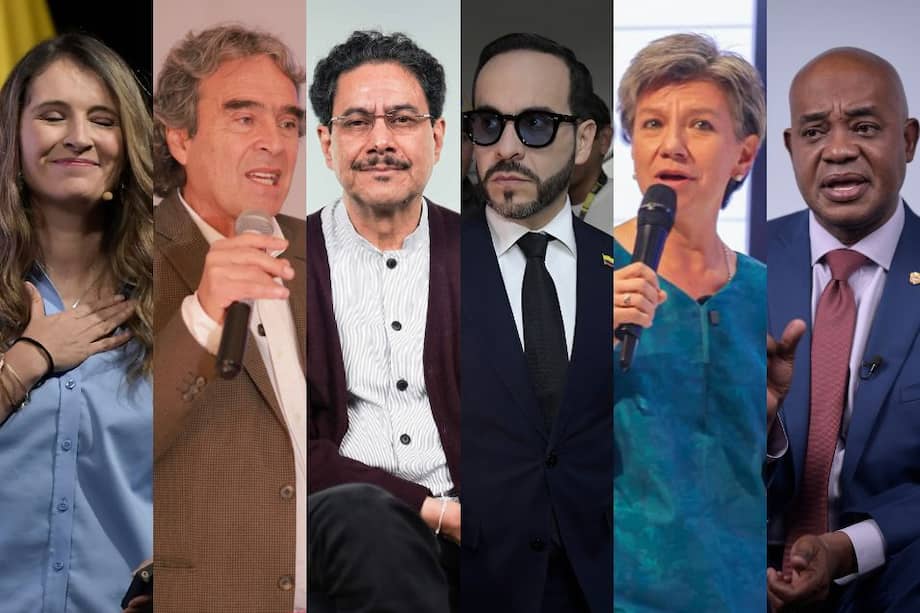 El nuevo mapa político se configura con las consultas de marzo: Paloma Valencia, Sergio Fajardo, Iván Cepeda, Abelardo de la Espriella, Claudia López y Luis Gilberto Murillo luchan por la Presidencia.