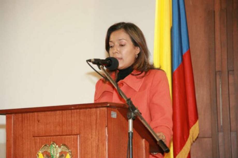 Astrid Salamanca en la audiencia de presentación ante el Senado.